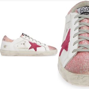 BRAND NEW* Golden Goose Pink & White Sneakers